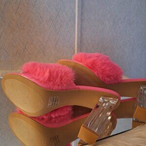Faux Fur heels